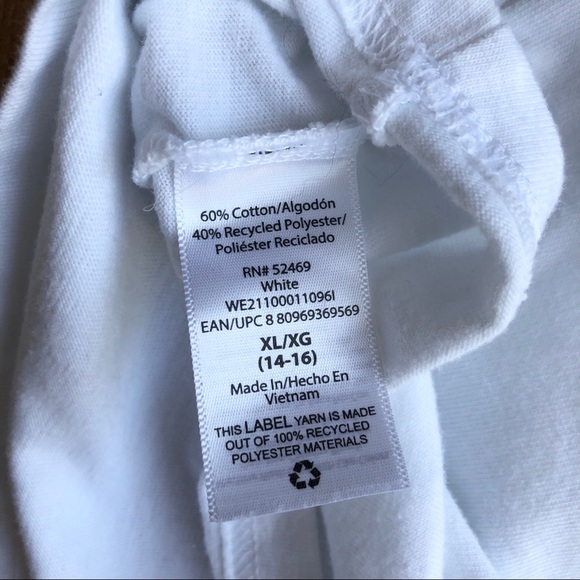 Wonder Nation White Tank Top Cotton Blend - Picture 6 of 7